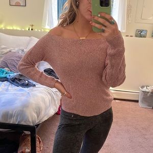 pink AE sweater